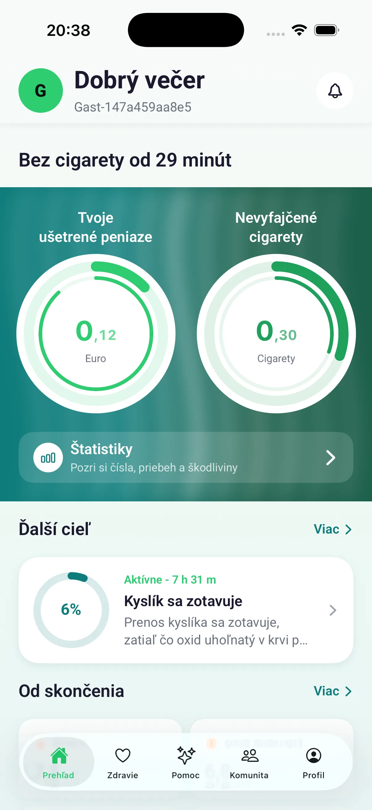 Počítadlo ušetrených peňazí